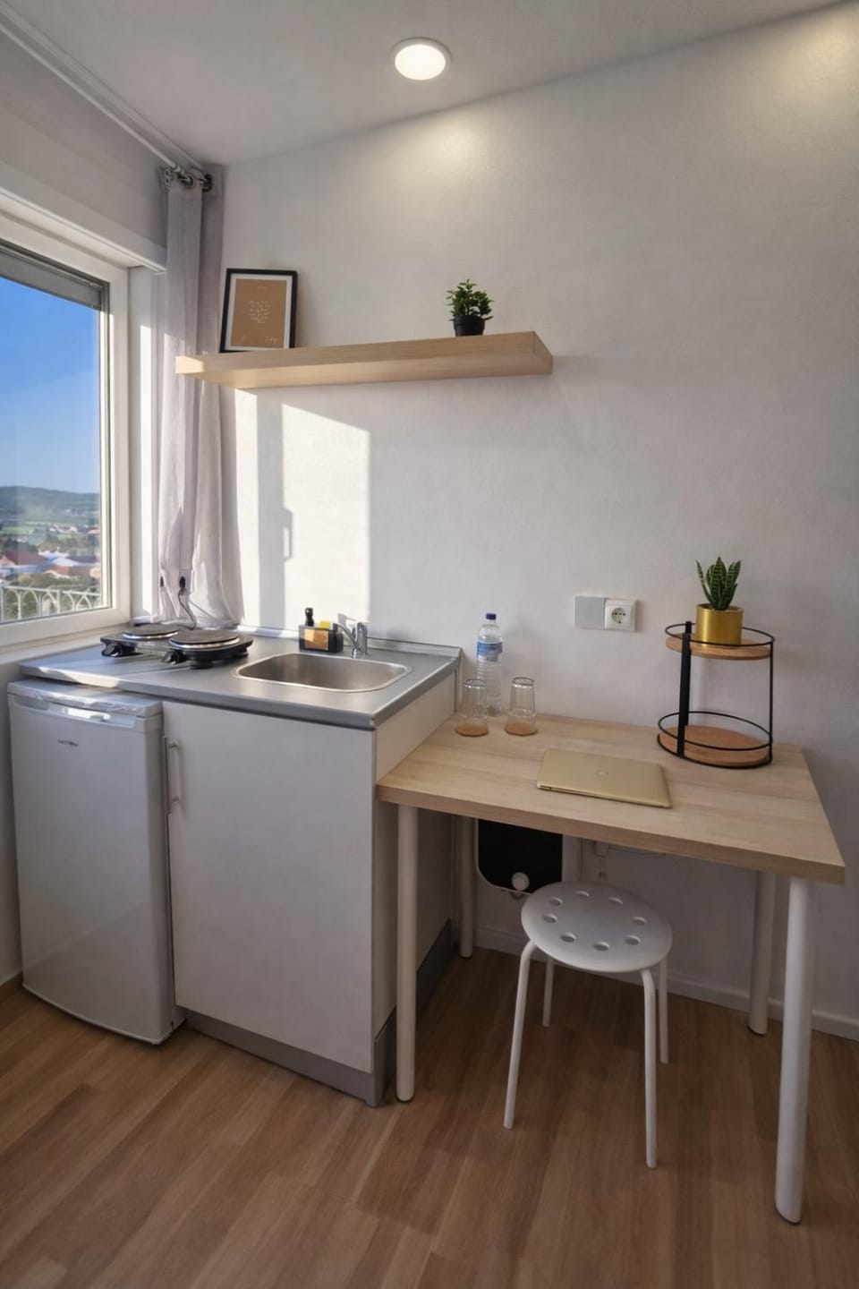 Duo Studio - Mini Cozinha Privativa - Eficácia Living Abrantes Apartment in Santarém District, Portugal