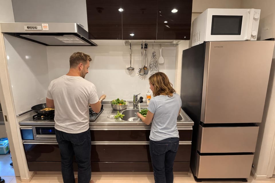 Kitchen or kitchenette, Guests, stove