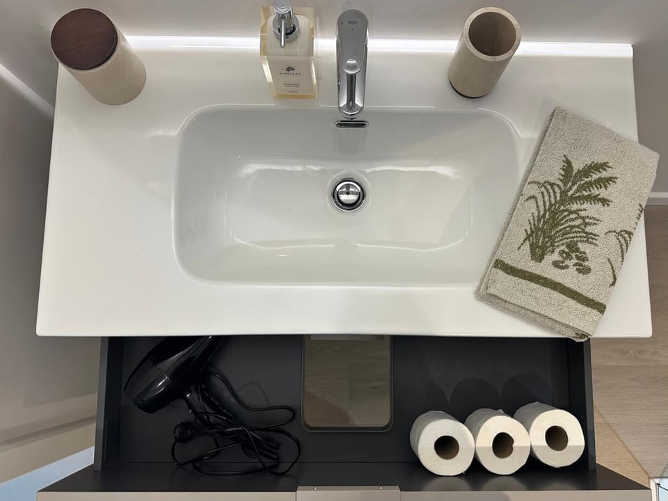 Bathroom, hair dryier