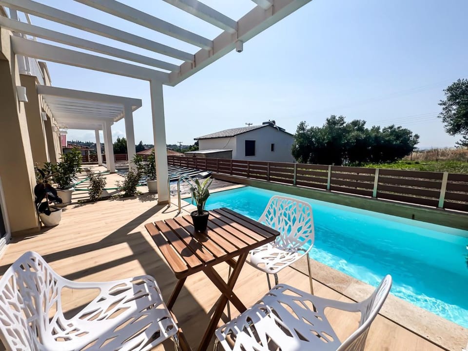 Patio, Balcony/Terrace, Pool view