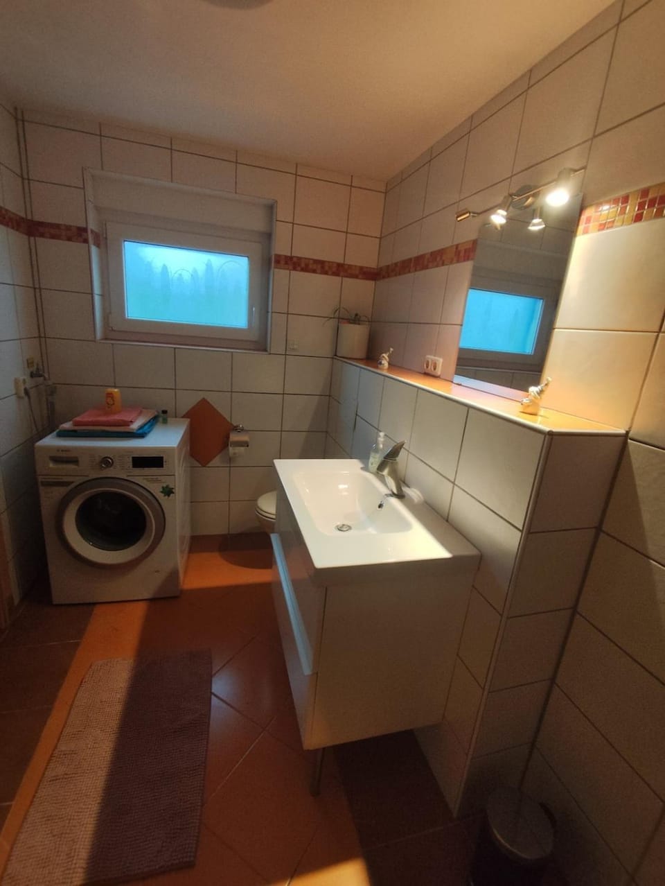 Bathroom, washing machine