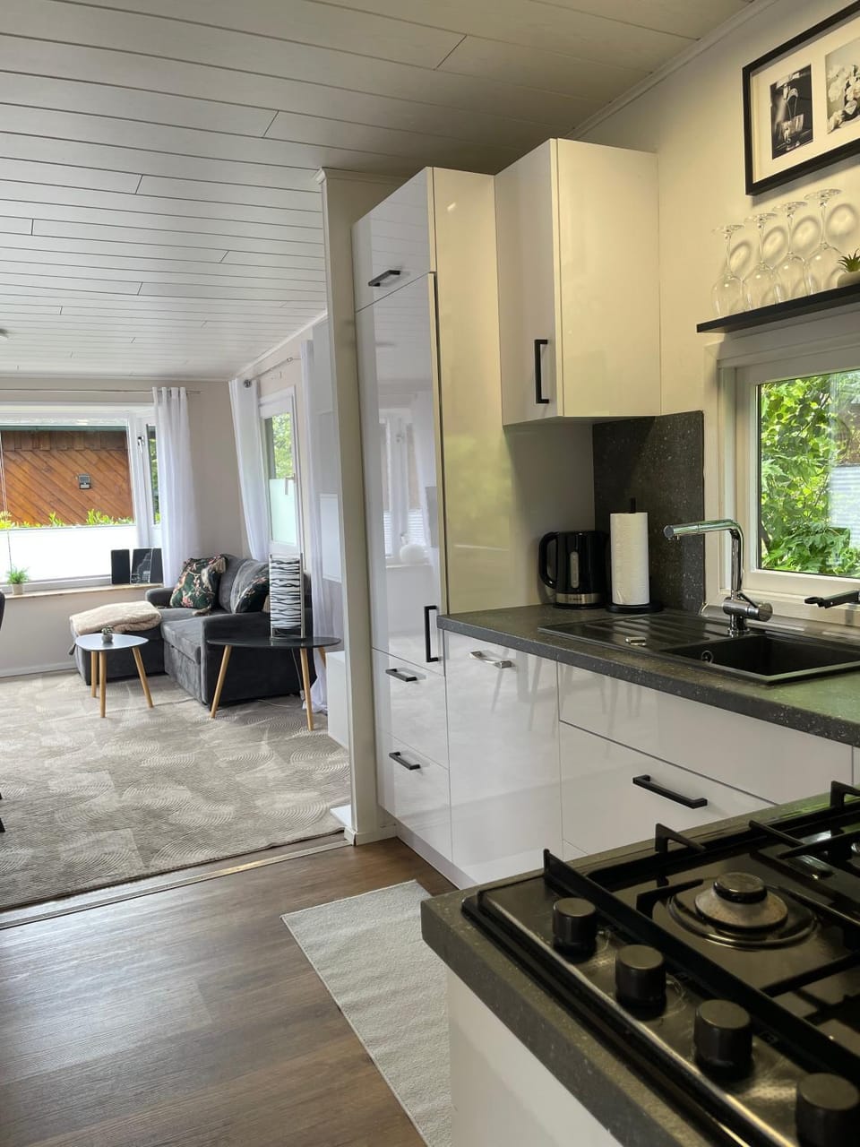 Kitchen or kitchenette, Living room
