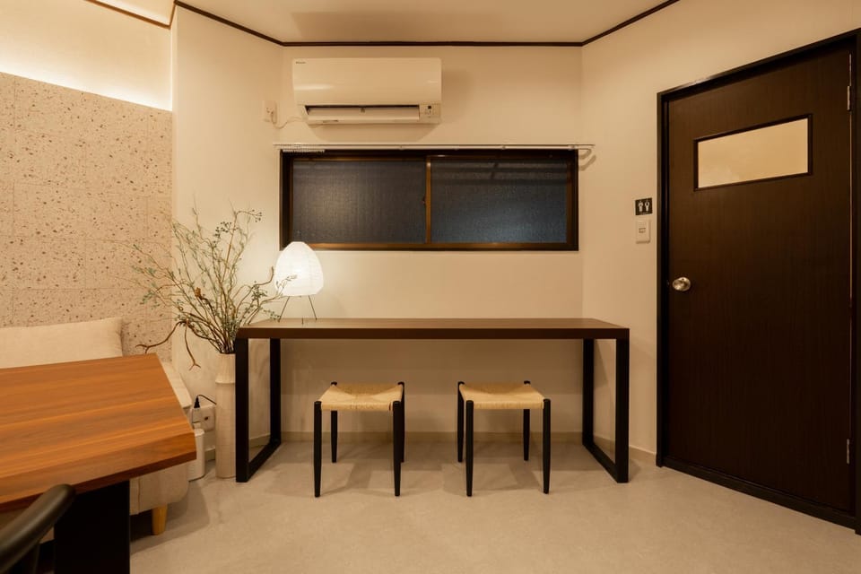 Dining area, air conditioner