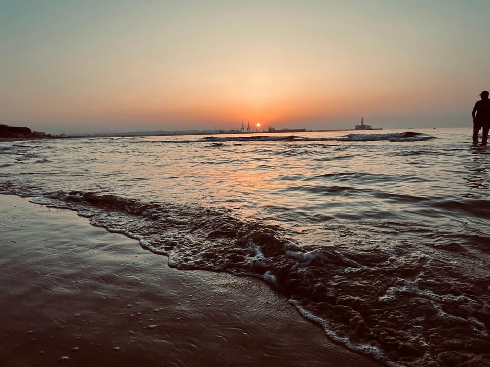 Beach, Sea view, Sunrise