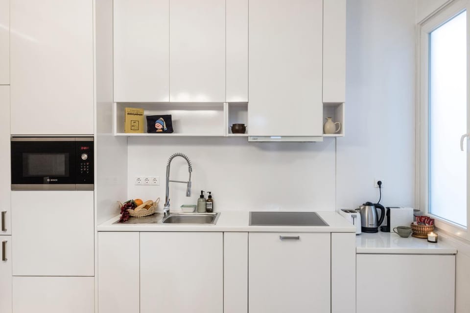 Kitchen or kitchenette, toaster