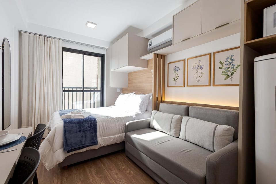 Studio com Varanda e Central em Condomínio Clube Apartment in Curitiba