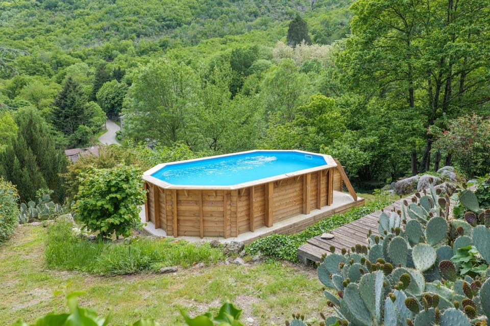 Property building, Living room, Swimming pool
