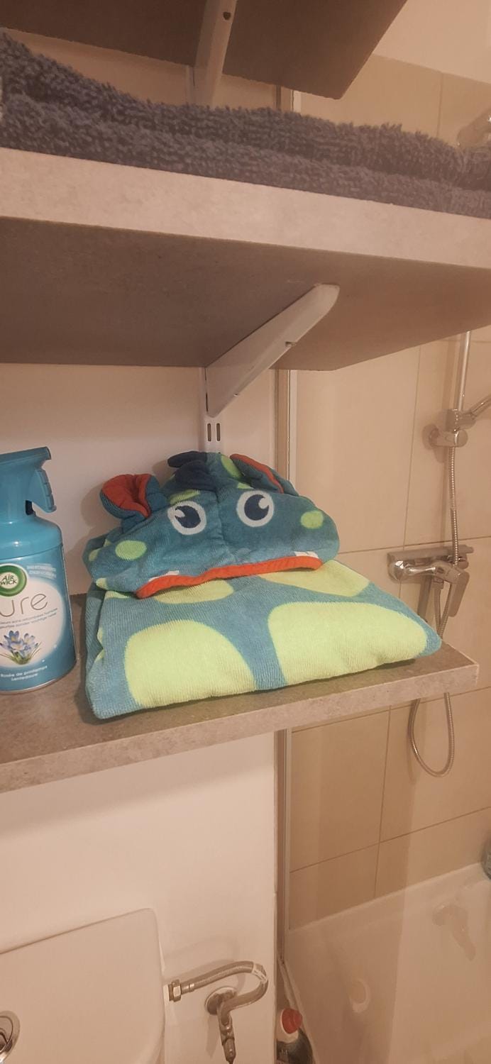 Bathroom, towels