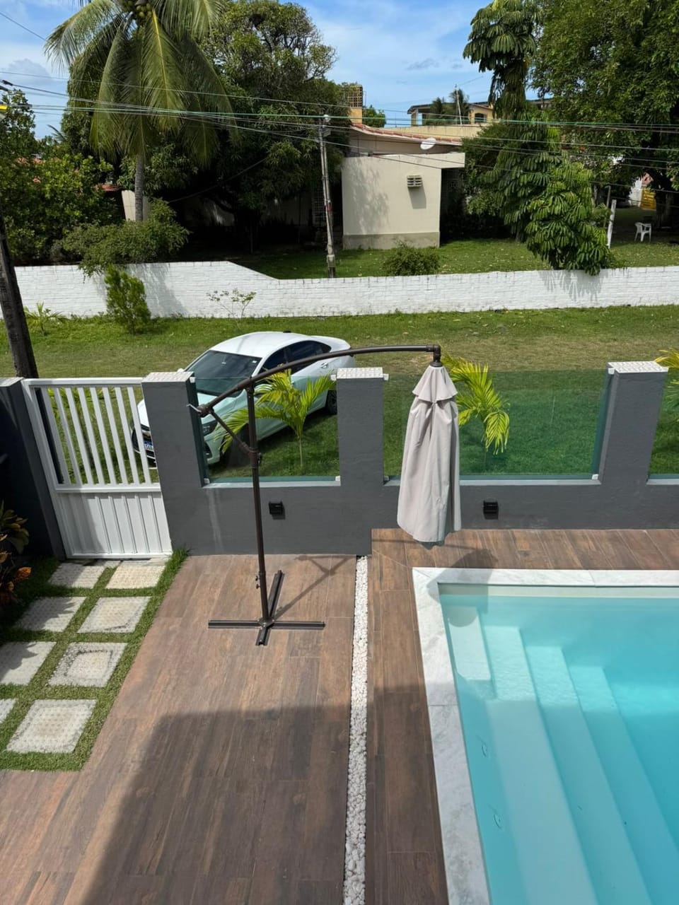 Spring, Natural landscape, Garden view, Pool view, Swimming pool, towels