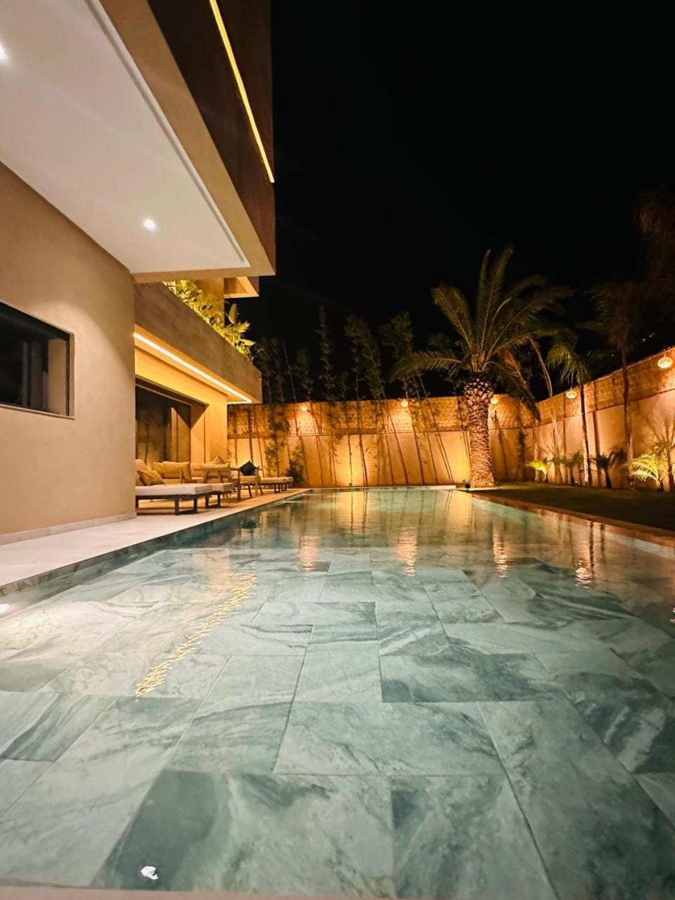 Night, Swimming pool