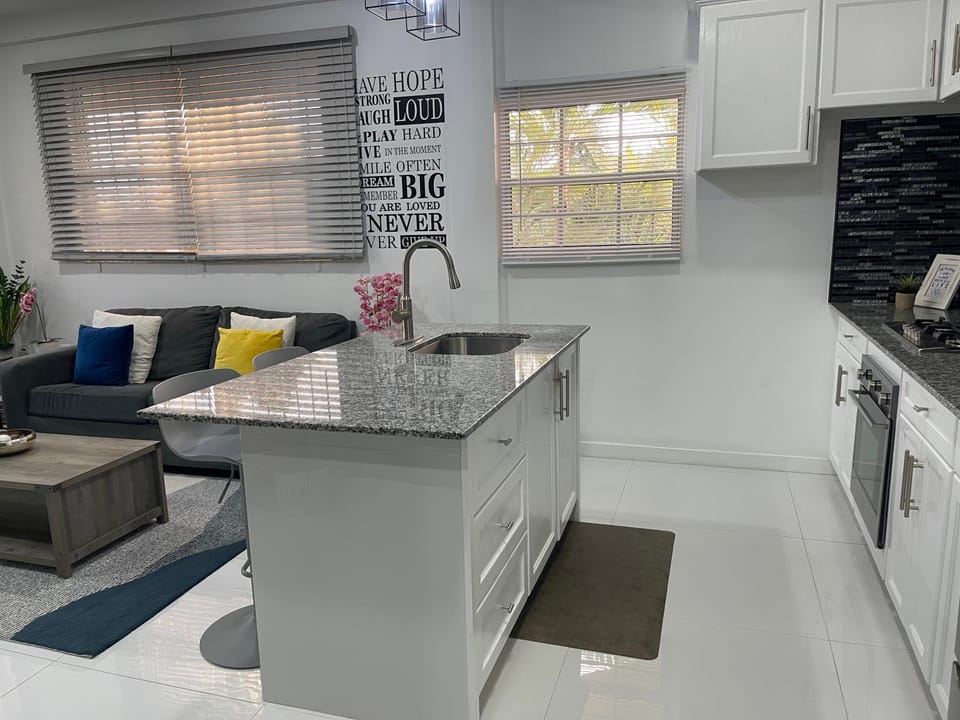 minibar, oven, stove
