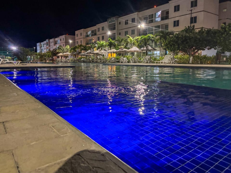 Property building, Night, Pool view, Swimming pool, Swimming pool