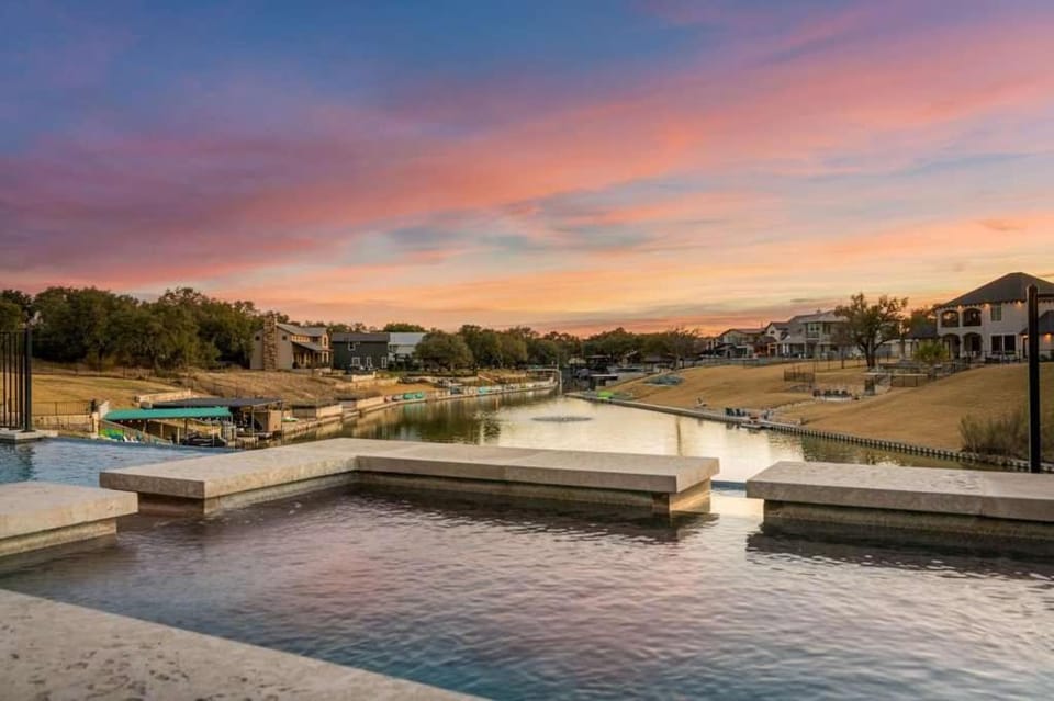 Lake LBJ Lux Retreat w Pool & Hot Tub Sleeps 27 House in Kingsland