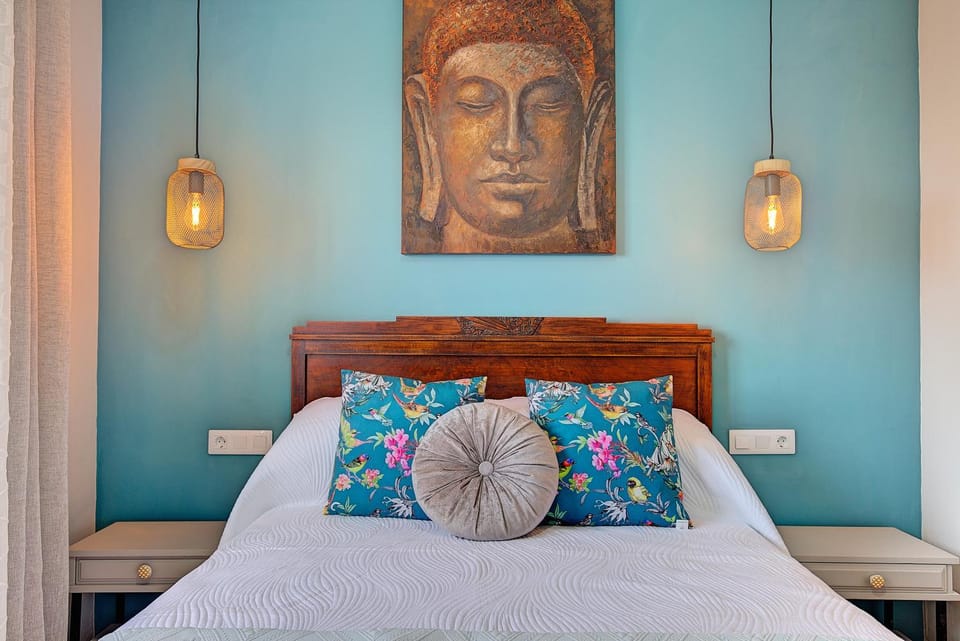 Bedroom, Garden view, Sea view
