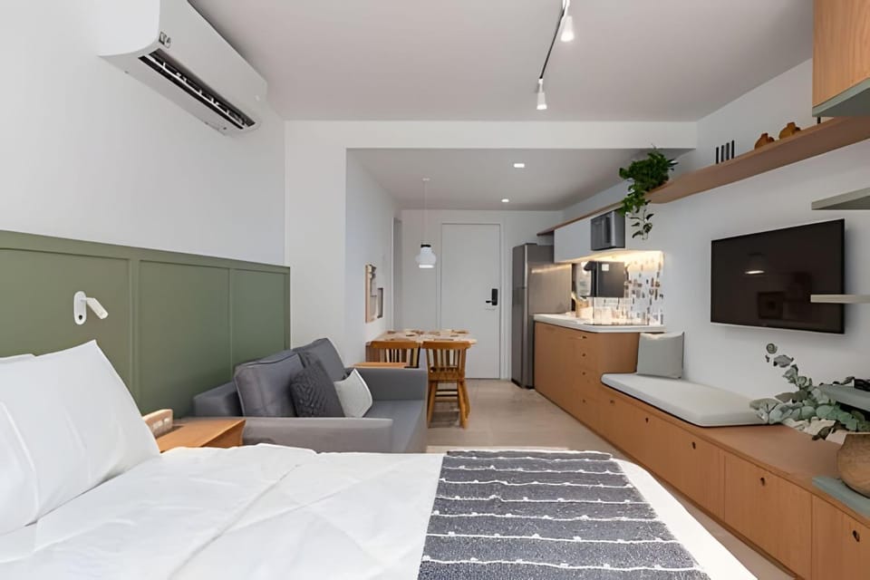 CurtaCentro: Studio c/piscina academia lavanderia Apartment in Santa Teresa