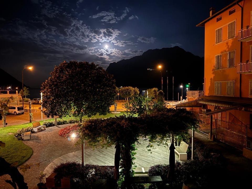 Night, Natural landscape, Mountain view