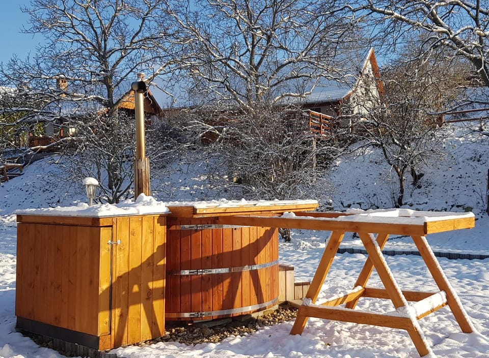 Winter, Hot Tub