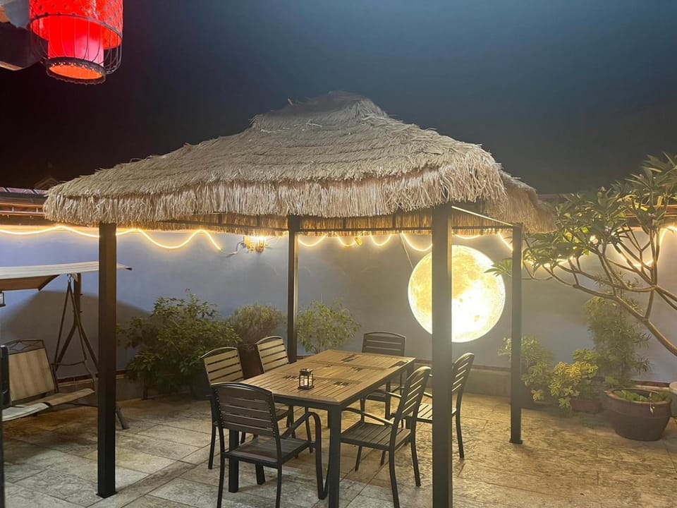 Patio, Night, Garden