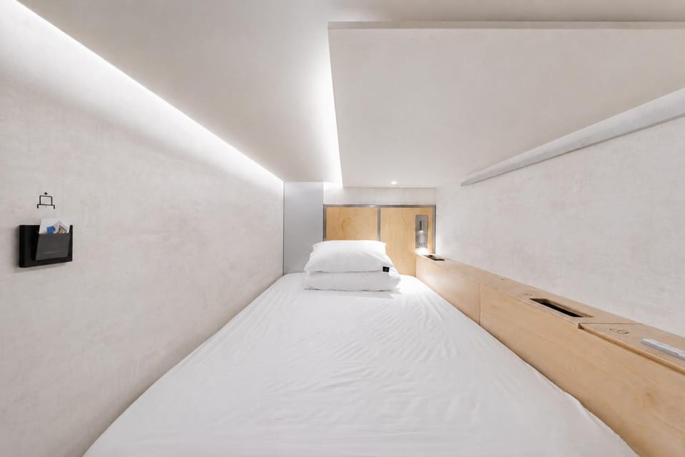 At gangnam seoul Capsule hotel in Seoul