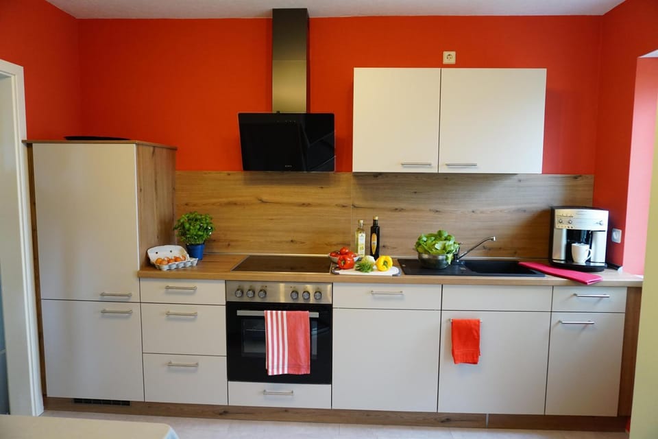 Coffee/tea facilities, Kitchen or kitchenette, stove