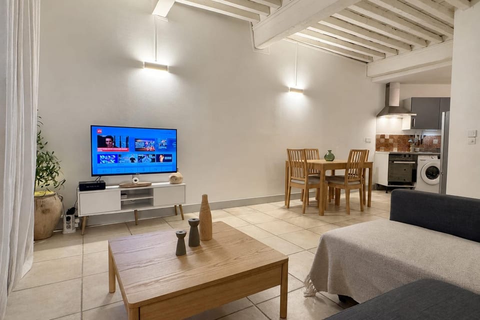 Bright Nîmes Center Flat with Terrace Apartment in Nimes