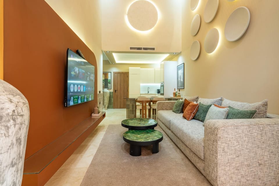 Super duplex with private cinema-pool- M avenue Apartment in Marrakesh