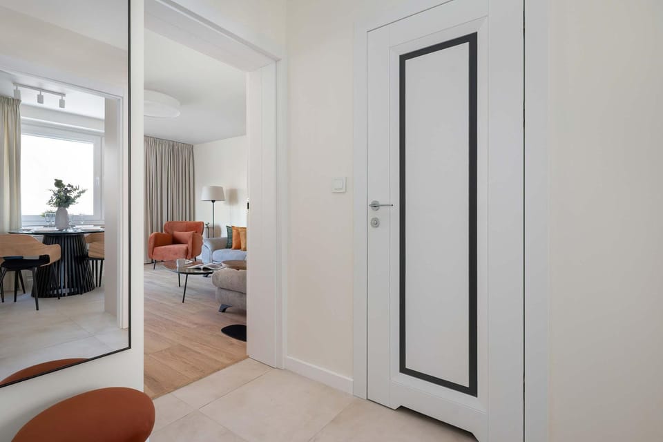 Seating area, wardrobe
