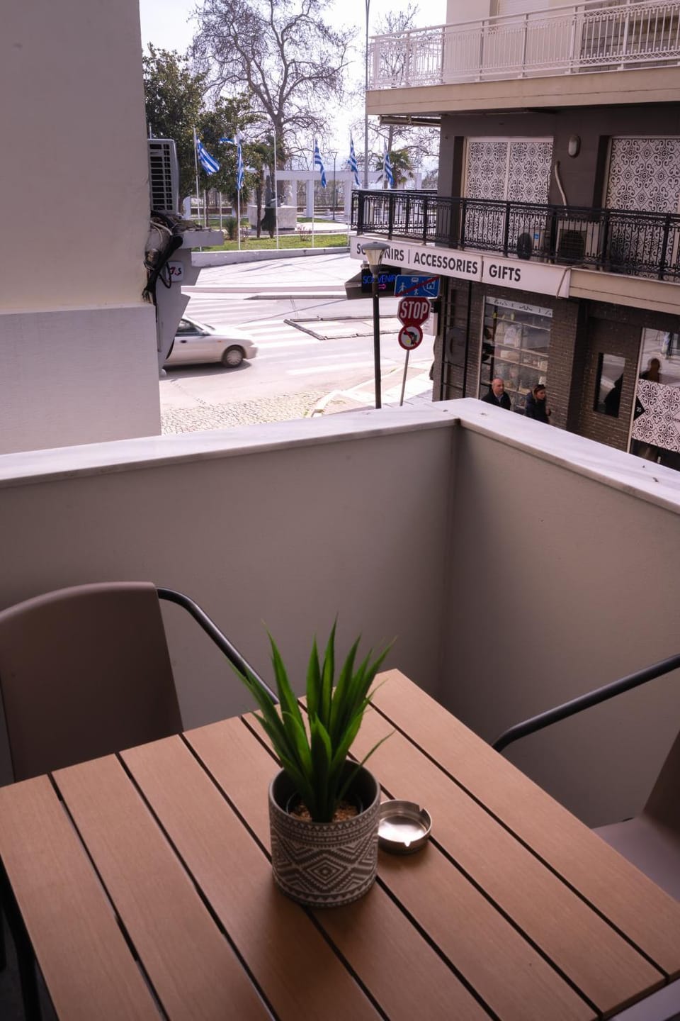 Property building, Patio, Day, View (from property/room), Balcony/Terrace