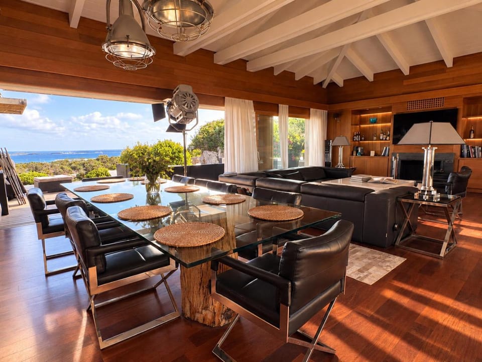Natural landscape, Living room, Dining area