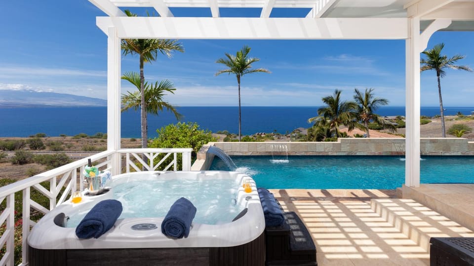 Day, Hot Tub, Balcony/Terrace, Spa and wellness centre/facilities, Sea view, Swimming pool