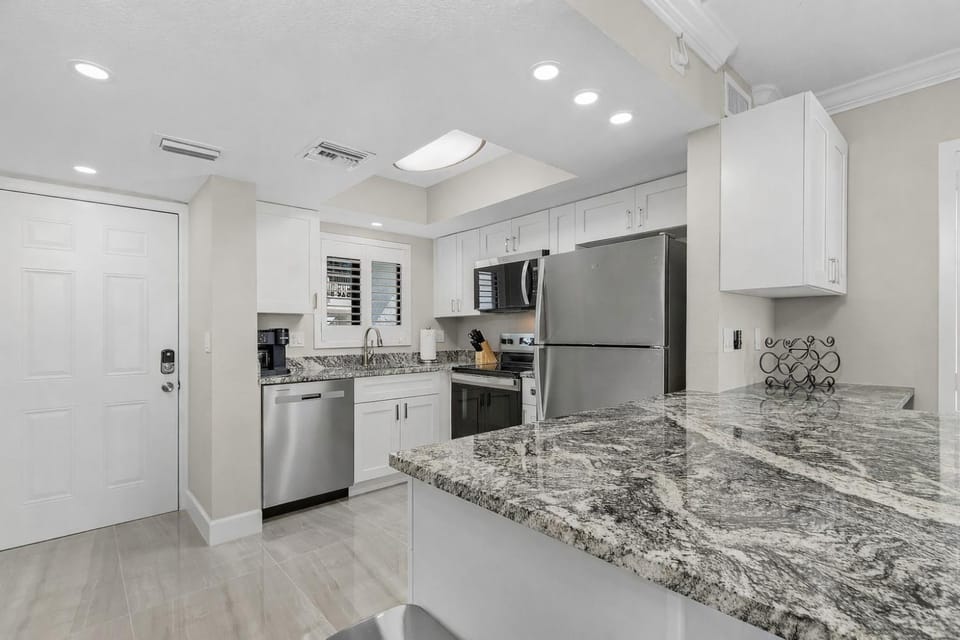 Kitchen or kitchenette, dishwasher, microwave, kitchen, air conditioner