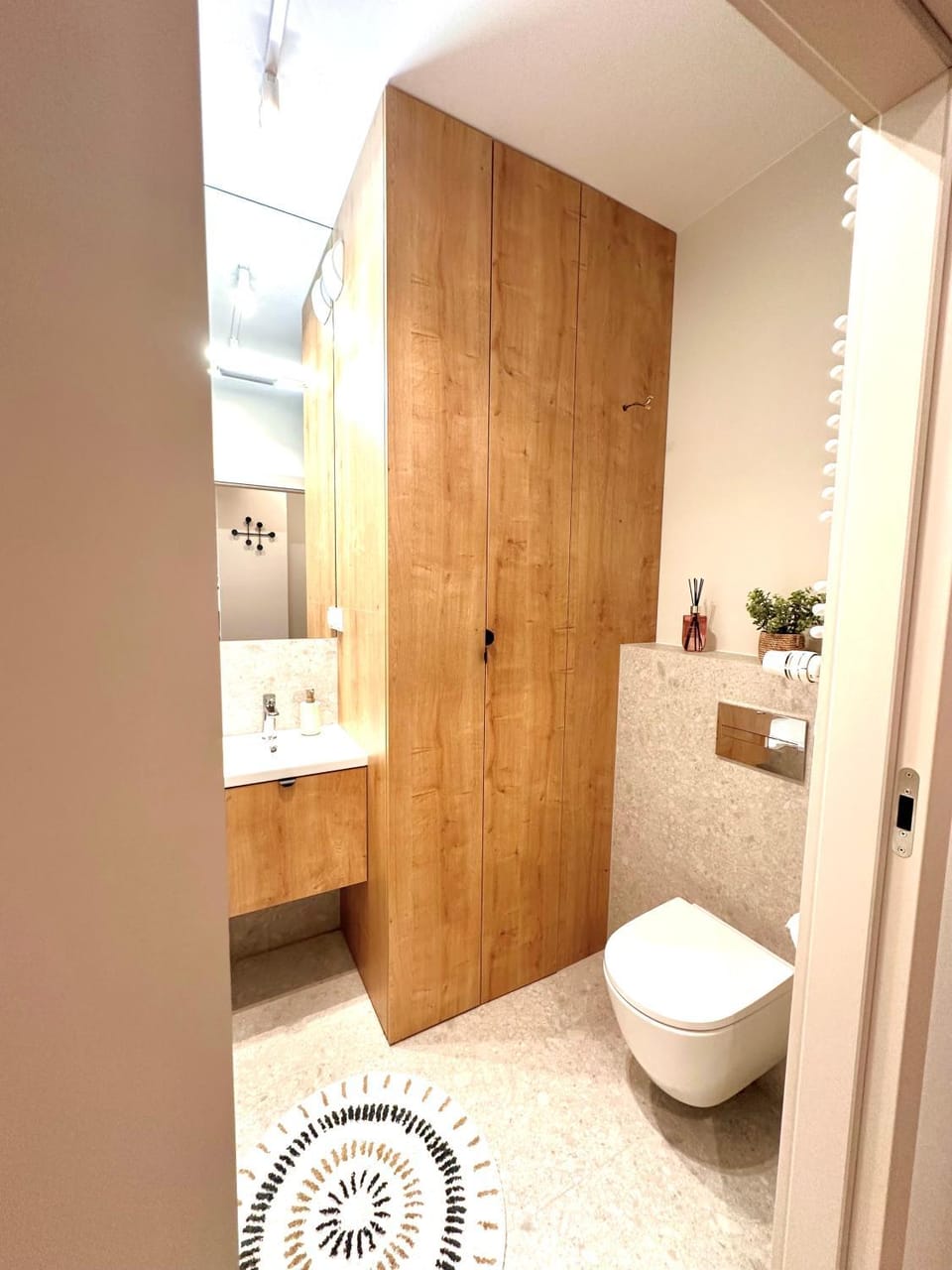 Toilet, wardrobe
