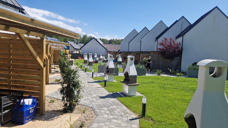 Property building, BBQ facilities, Garden view