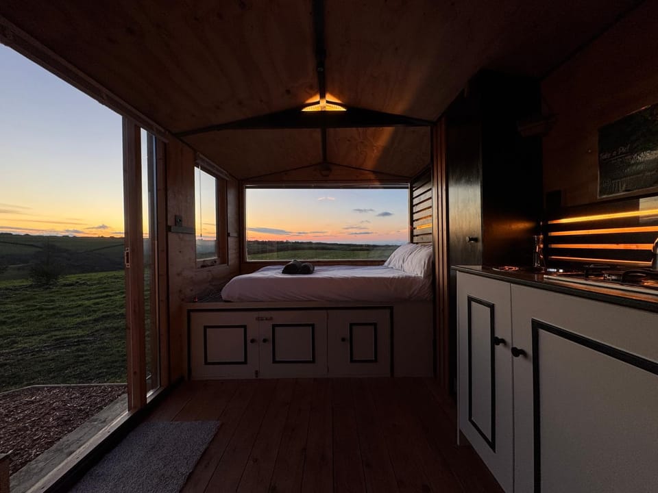 Sea sunset view outdoor bath Pet friendly House in Woolacombe