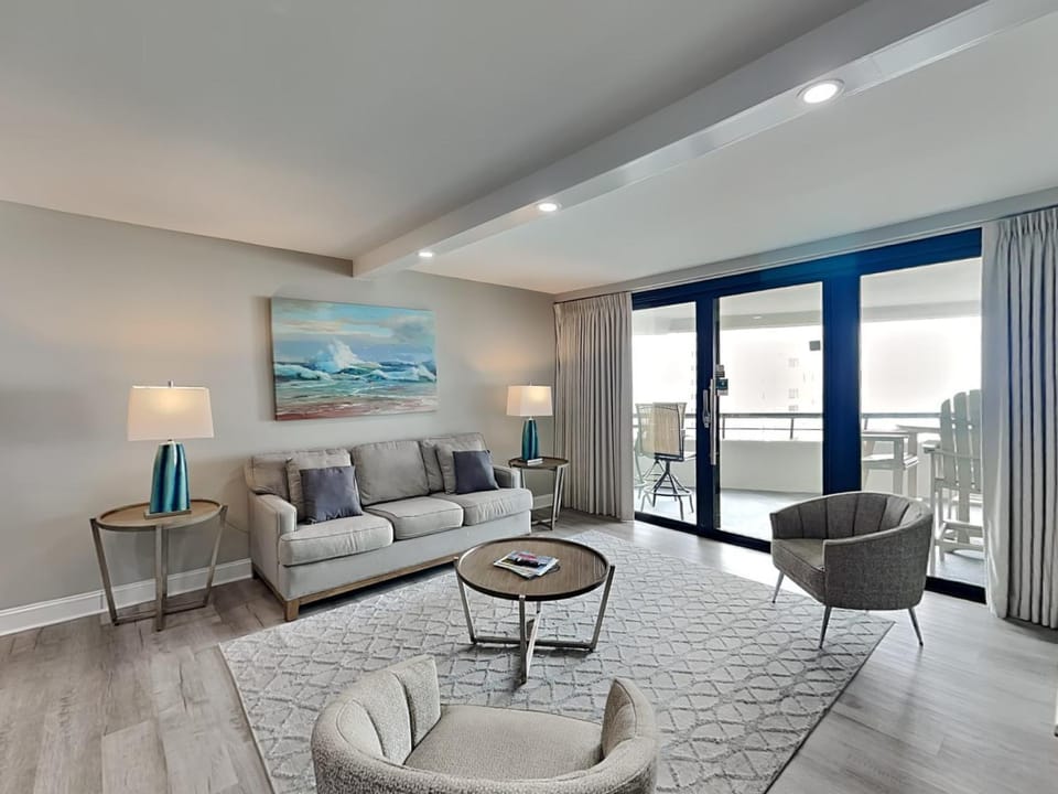 Balcony/Terrace, Living room, Seating area, Sea view, furniture