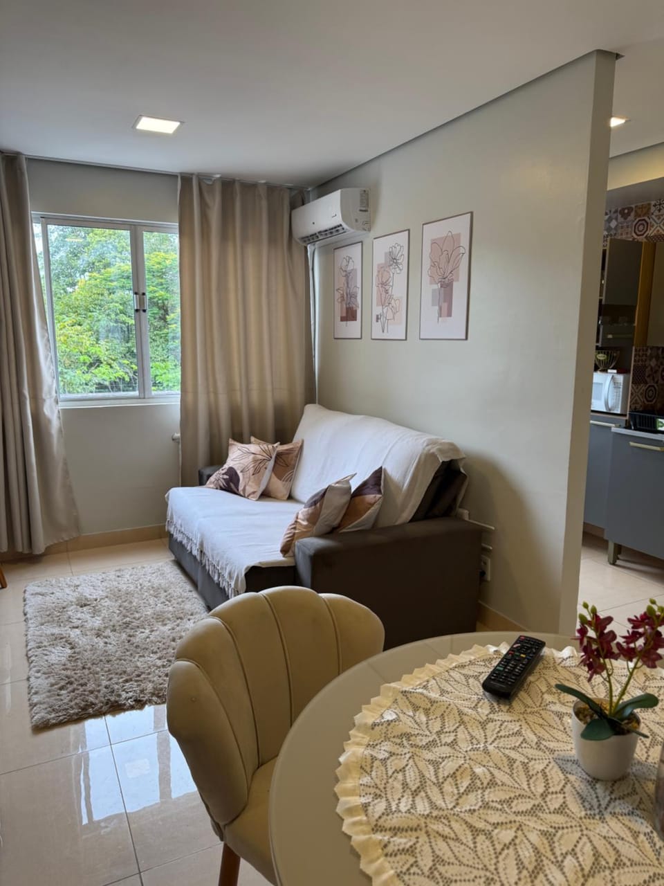 TV and multimedia, Living room, Seating area, air conditioner