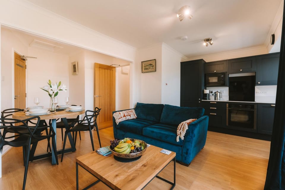 Kitchen or kitchenette, Living room, Seating area, Dining area, oven, stove