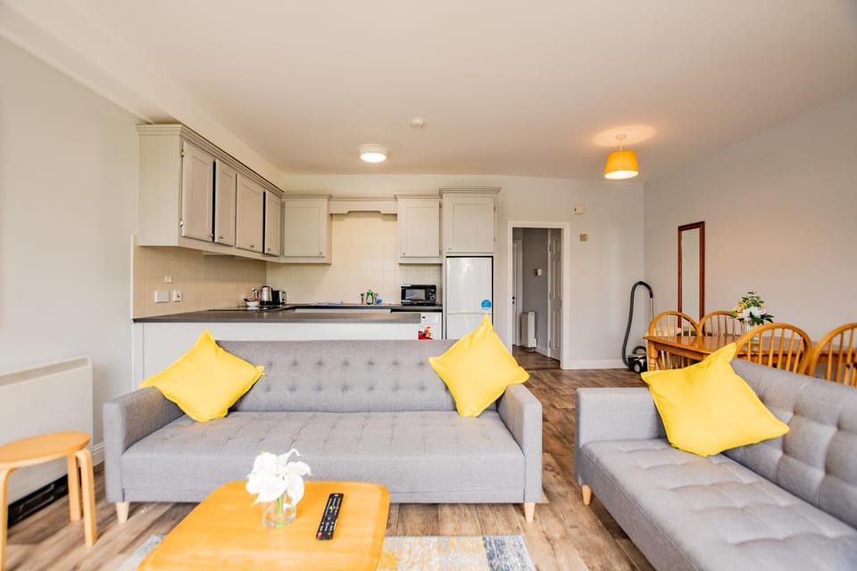 Living room, kitchen