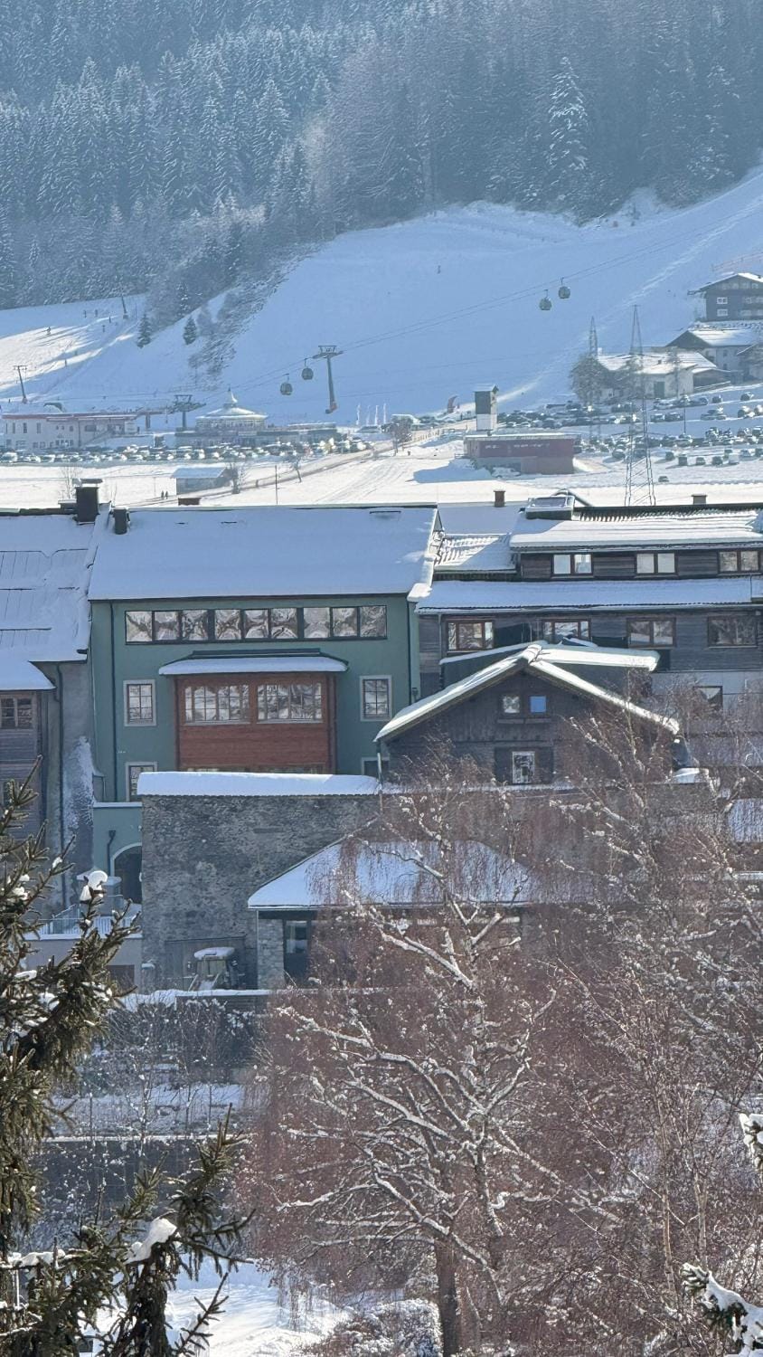 Property building, Day, Natural landscape, Winter, Mountain view