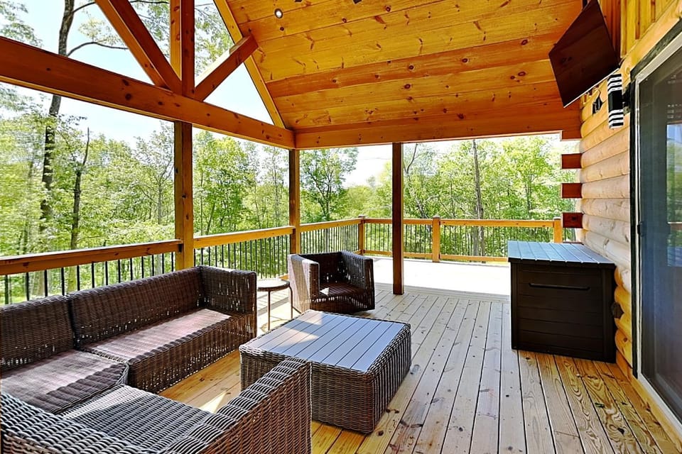 Patio, Balcony/Terrace, Seating area, Garden view, furniture