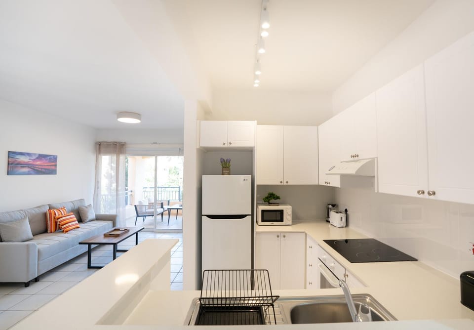 Living room, kitchen