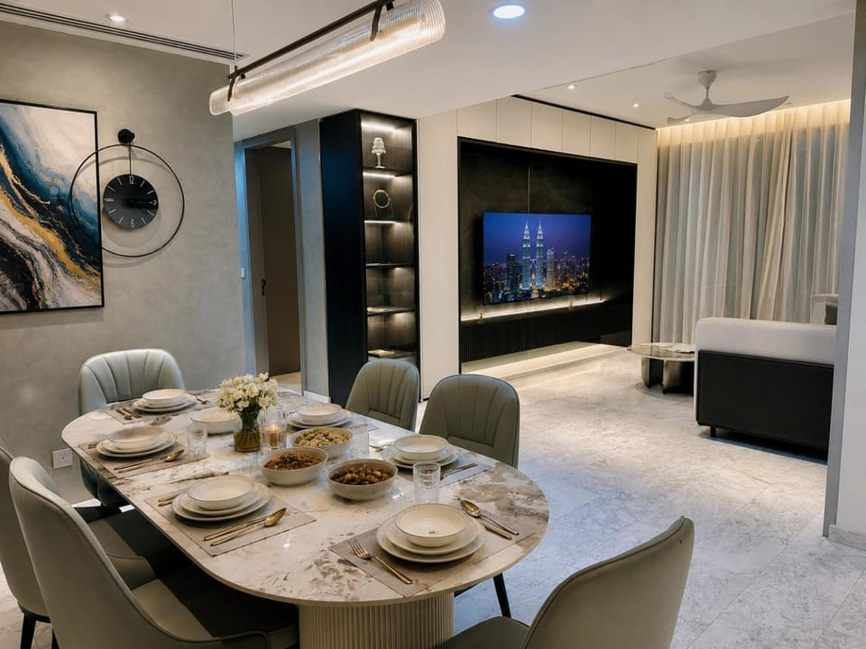 TV and multimedia, Living room, Seating area, Dining area, air conditioner