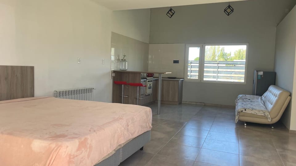 Bed, Kitchen or kitchenette, Photo of the whole room, Dining area, Bedroom