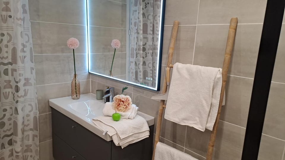 Shower, Bathroom, towels