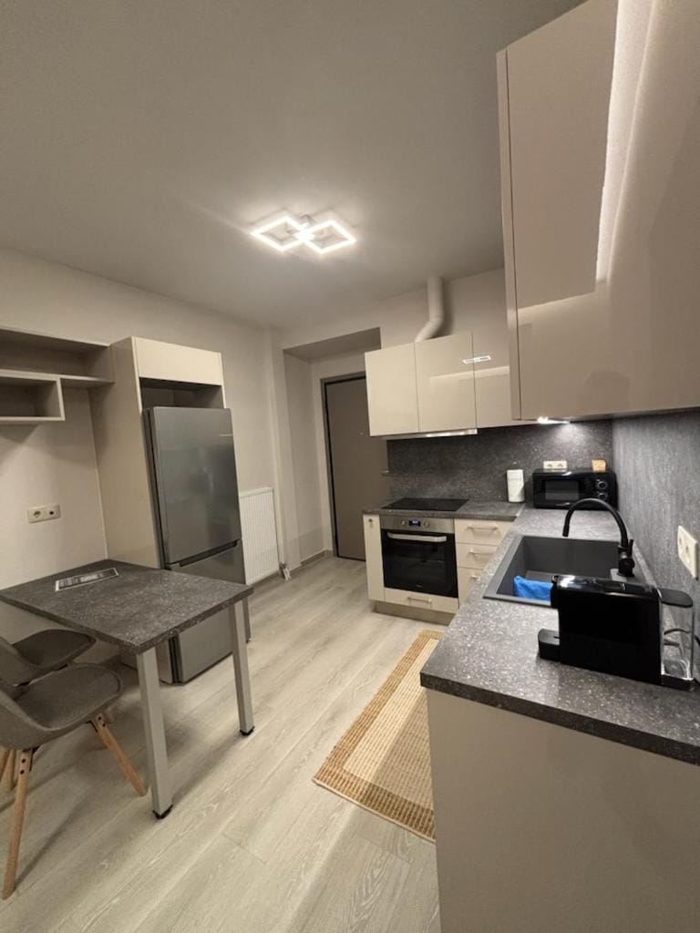 Kitchen or kitchenette, Dining area, oven, stove