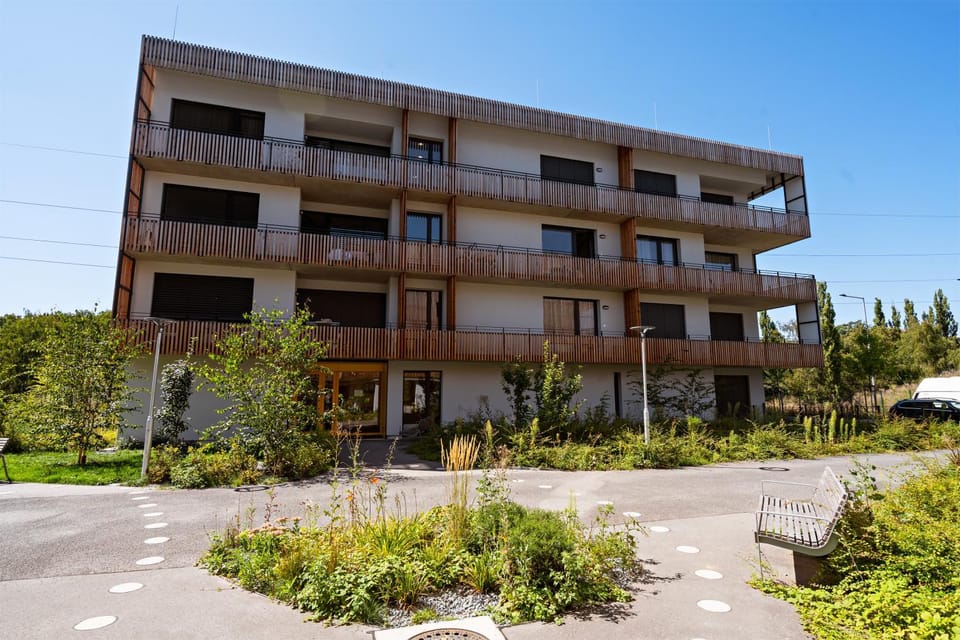 Property building, Garden view