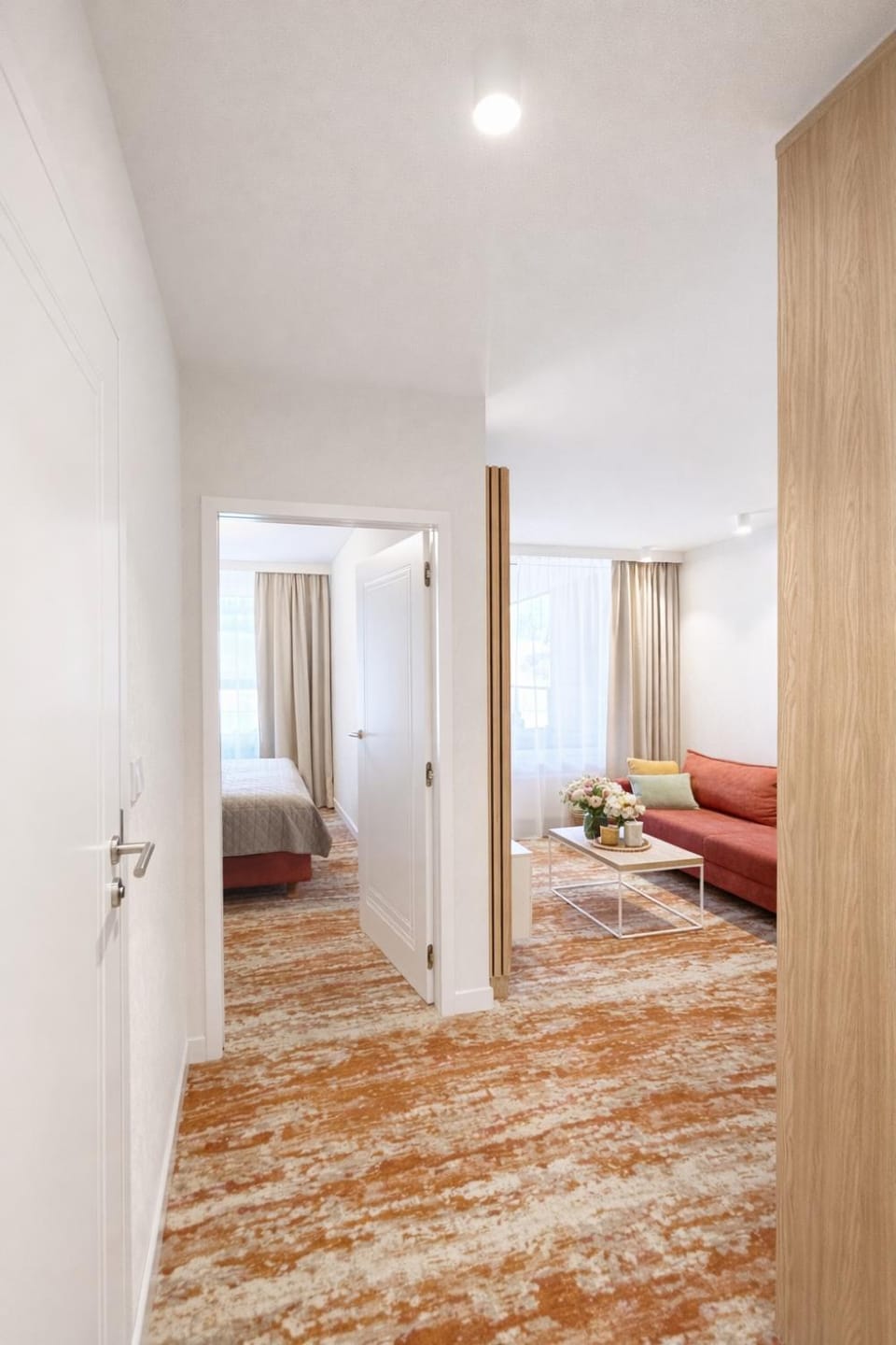 Bed, Living room, Photo of the whole room, Bedroom