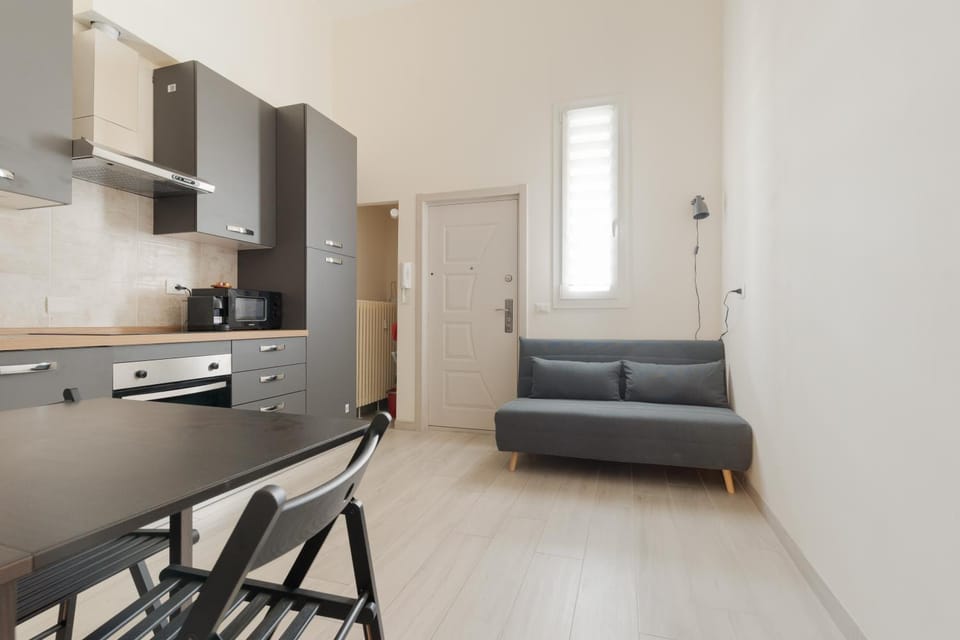 Kitchen or kitchenette, Living room, Dining area