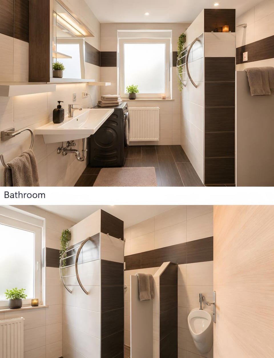 Bathroom, Living room