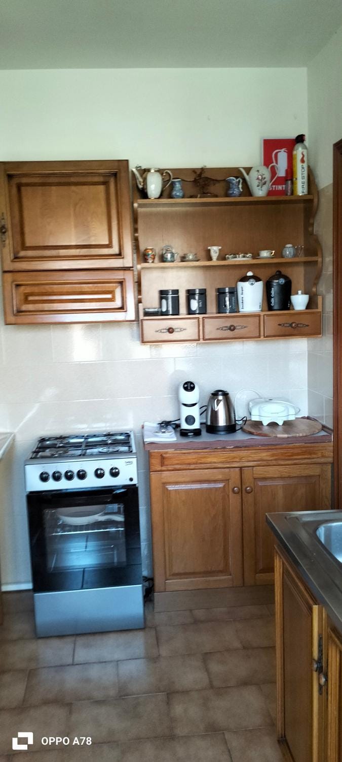 Coffee/tea facilities, stove, toaster